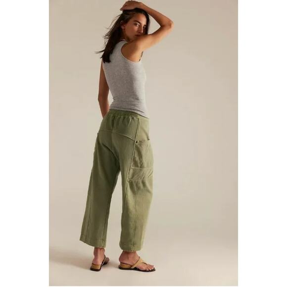 Free People We The Free Jet Set Knit Pull-On Pants Medium NEW - Picture 2 of 6